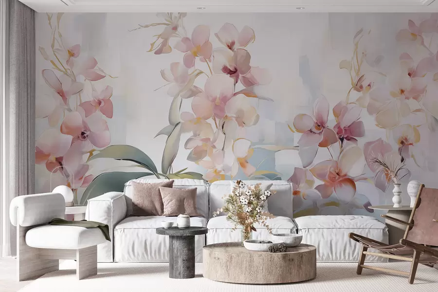 wall murals Abstract flowers w04776
