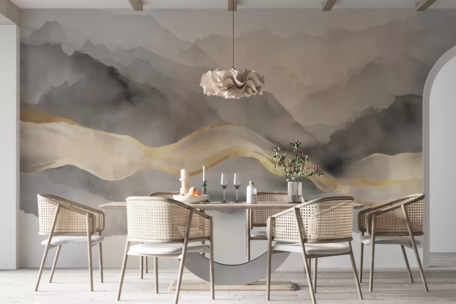 wall murals Watercolour smudges w04802