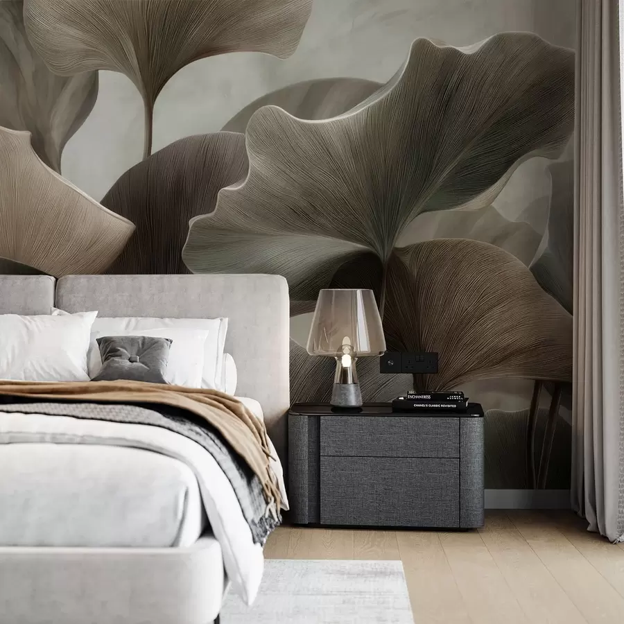 wall murals Large leaves w04847