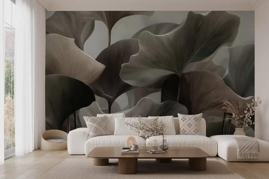 wall murals Large leaves w04847