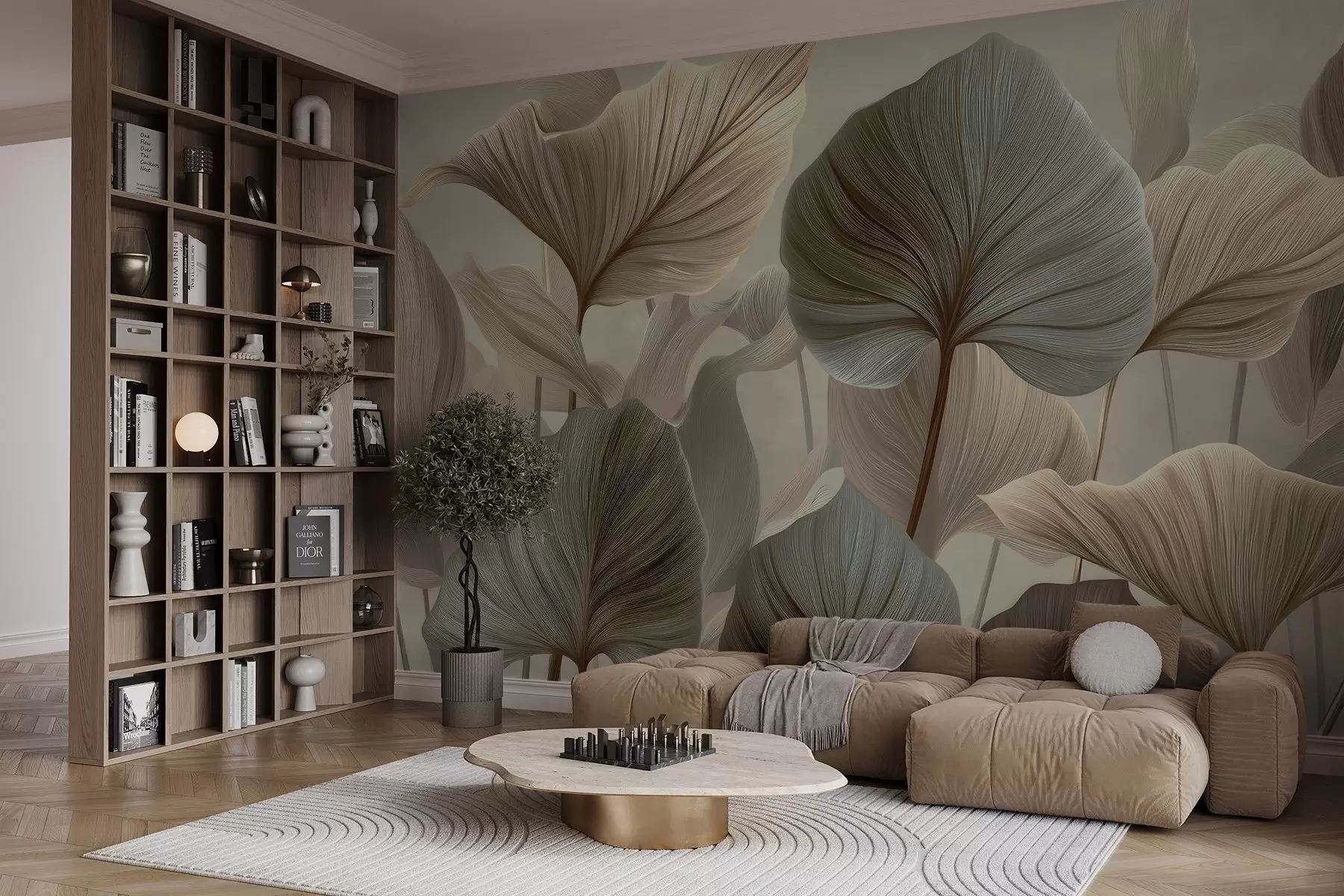 wall murals Leaves w04848