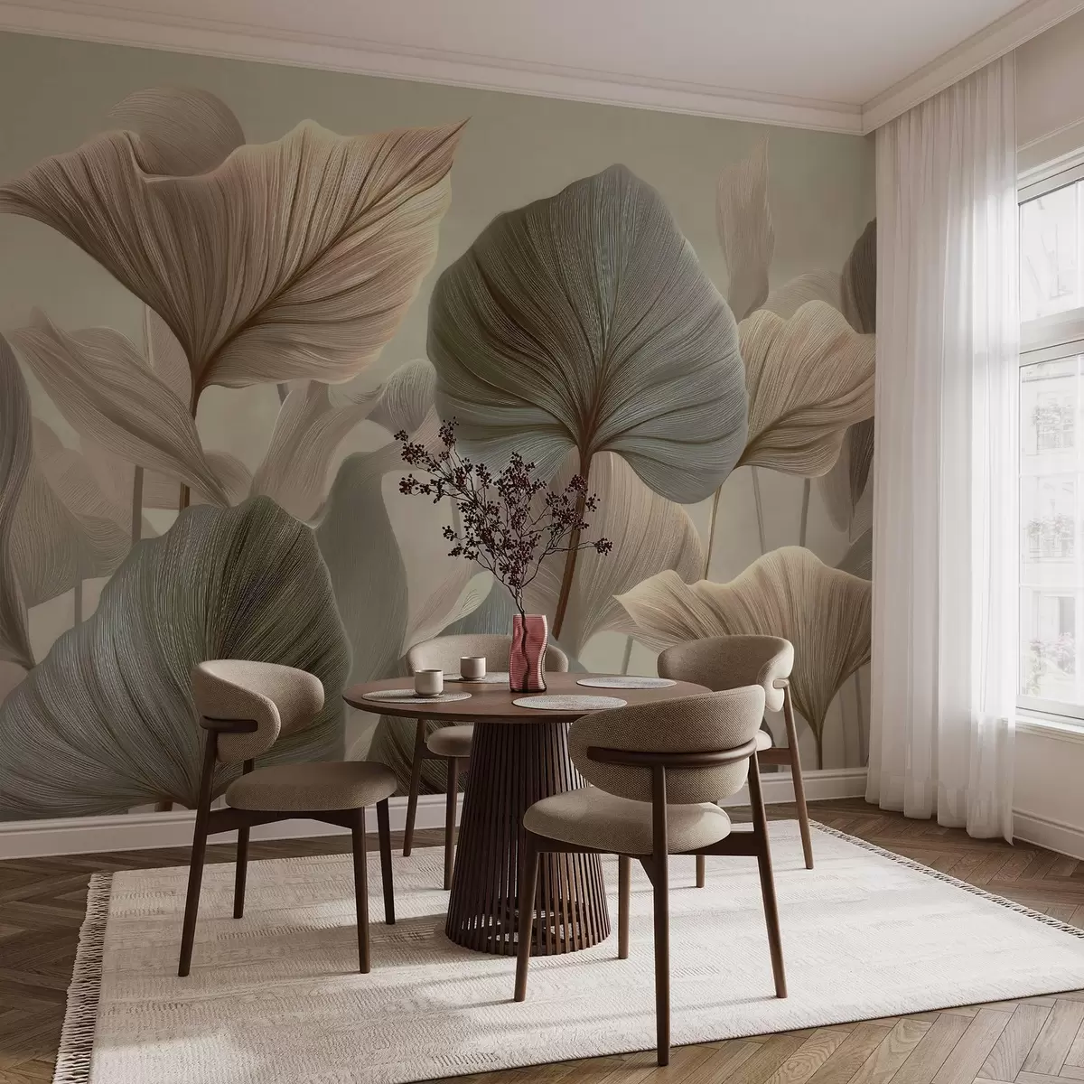 wall murals Leaves w04848
