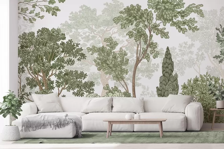 wall murals Trees w04851