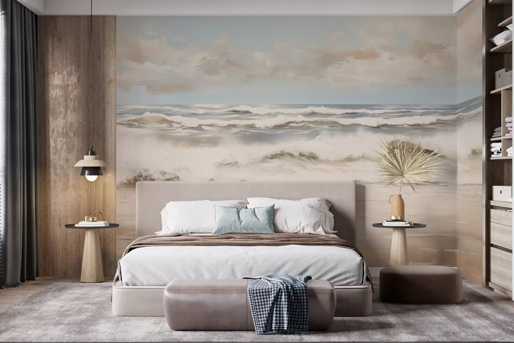 wall murals Pastel sea landscape w04836
