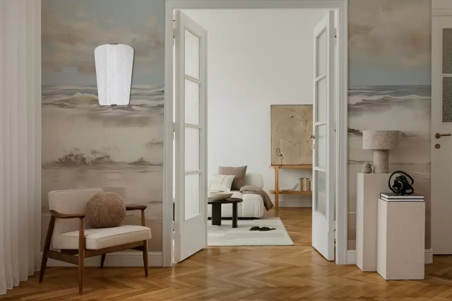 wall murals Pastel sea landscape w04836