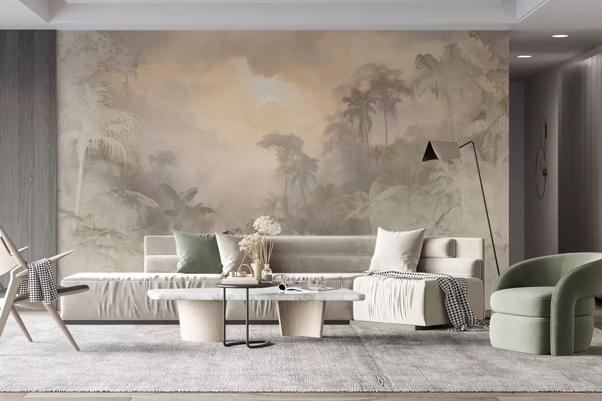 wall murals Stylized jungle on the wall w04839