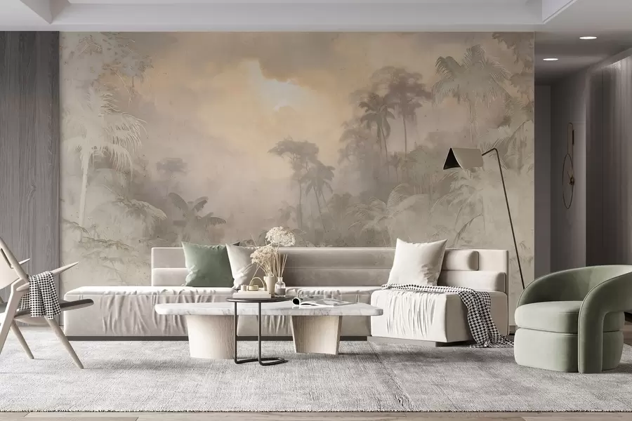 wall murals Stylized jungle on the wall w04839