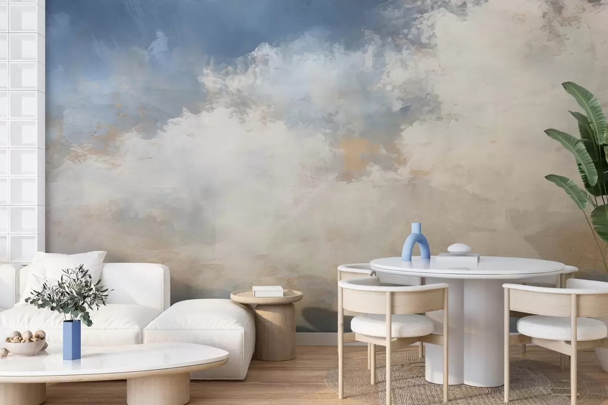 wall murals Abstract image of clouds in loft style w04841