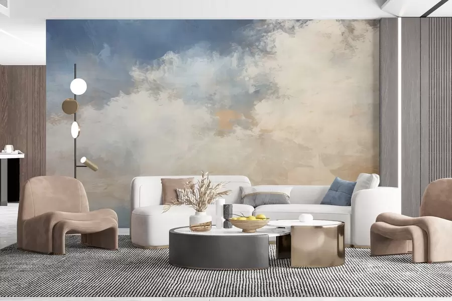 wall murals Abstract image of clouds in loft style w04841