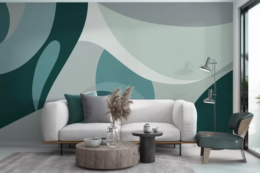 wall murals Geometric abstraction w04843v2