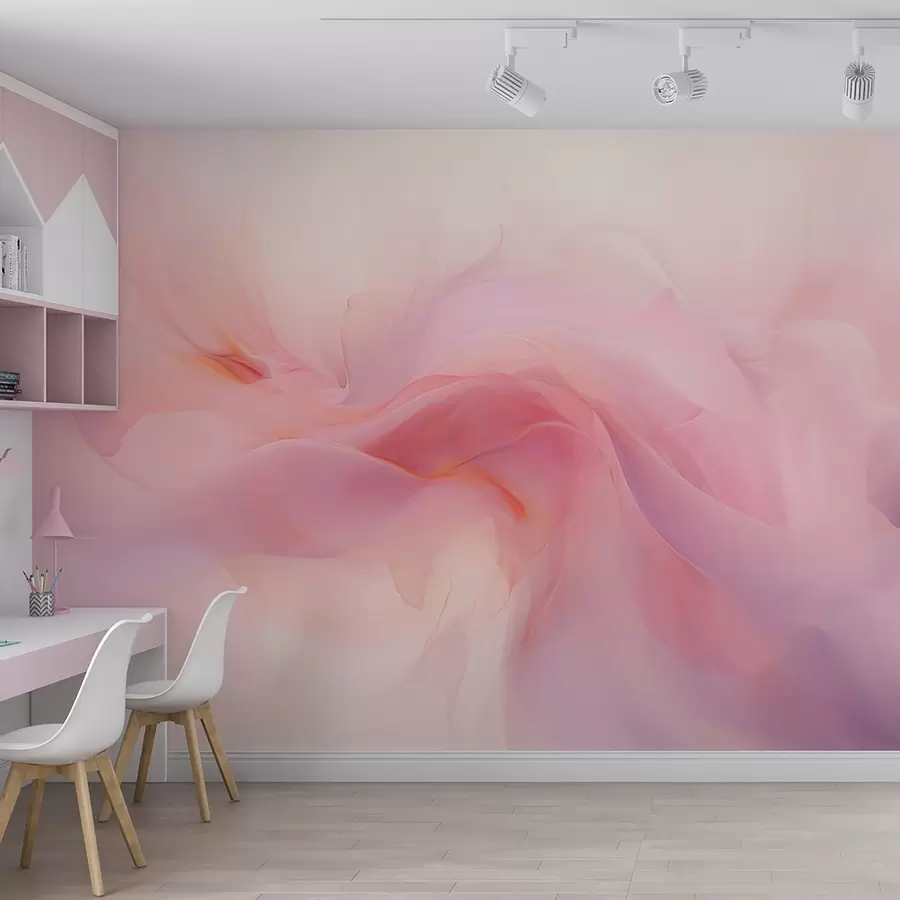 wall murals Dreamy abstract pink and violet composition w09523