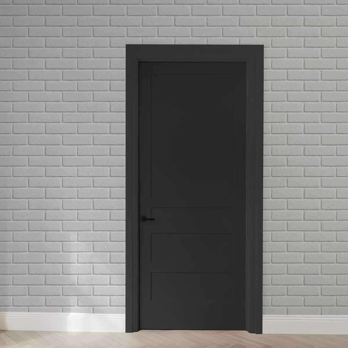 Wallpaper White brick texture, horizontal layout a00877