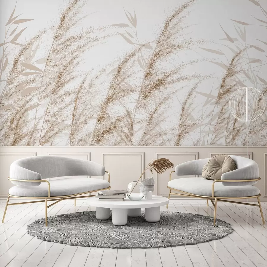 wall murals Pampas and dry grass w04863v1