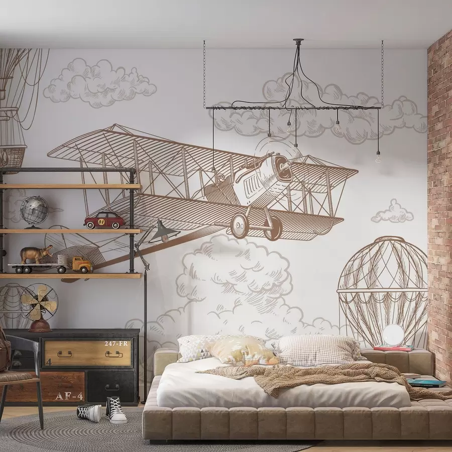 wall murals Airplane w04866