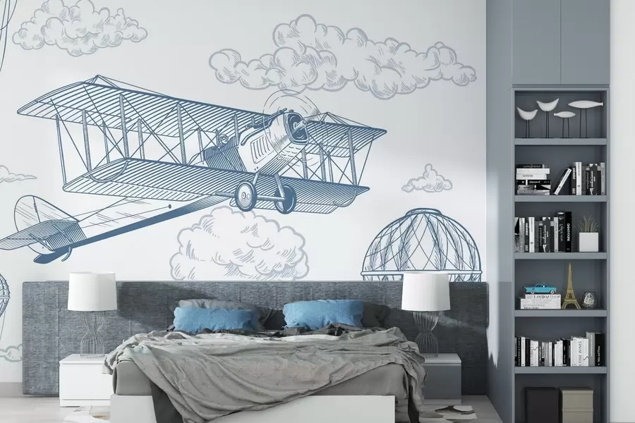 wall murals Airplane w04866v1