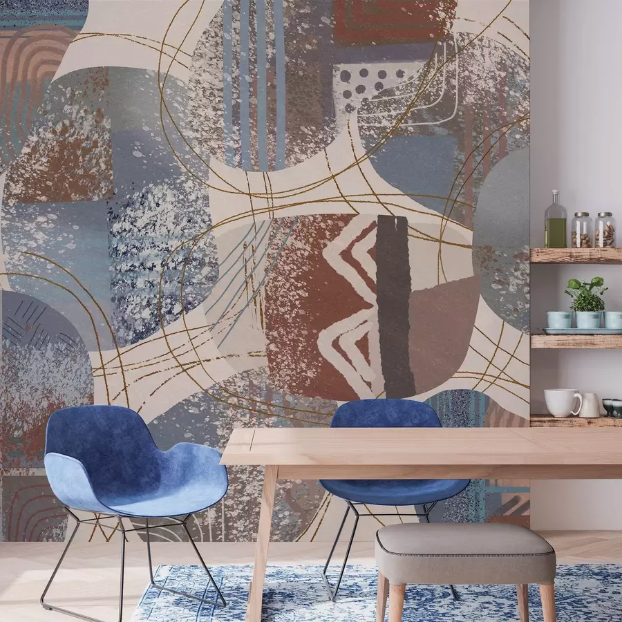 wall murals contemporary abstraction w04871