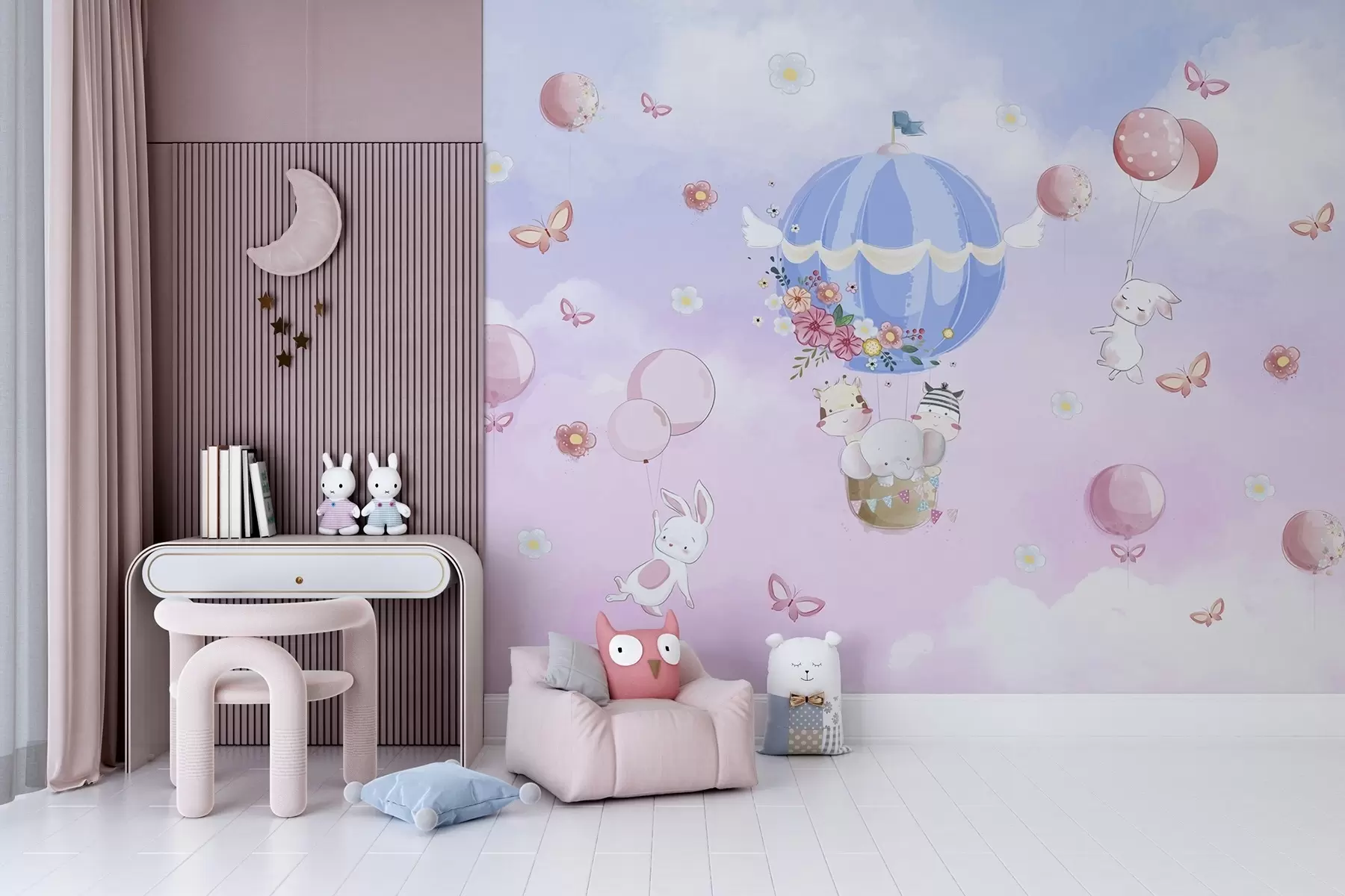 wall murals Fairytale animals w04761
