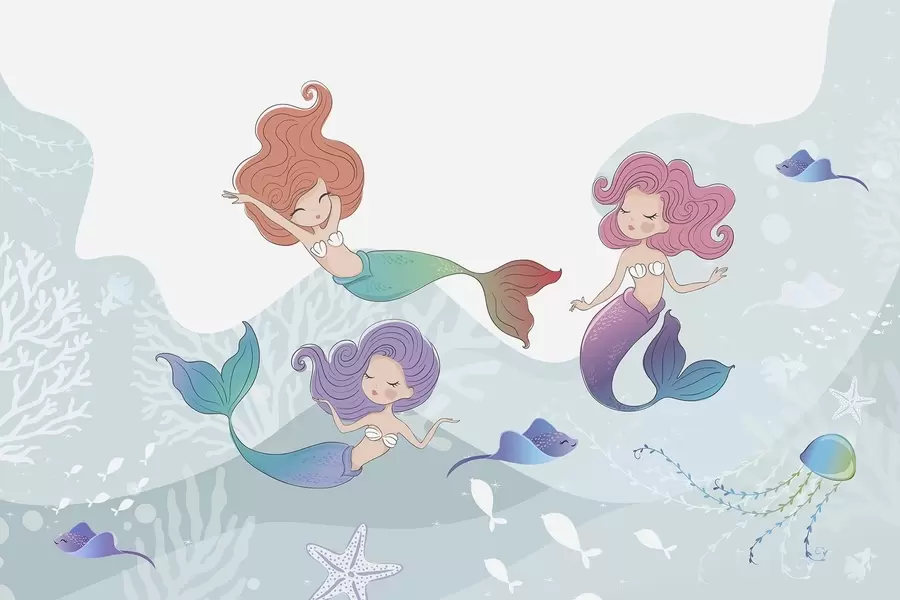 wall murals Mermaids w04908