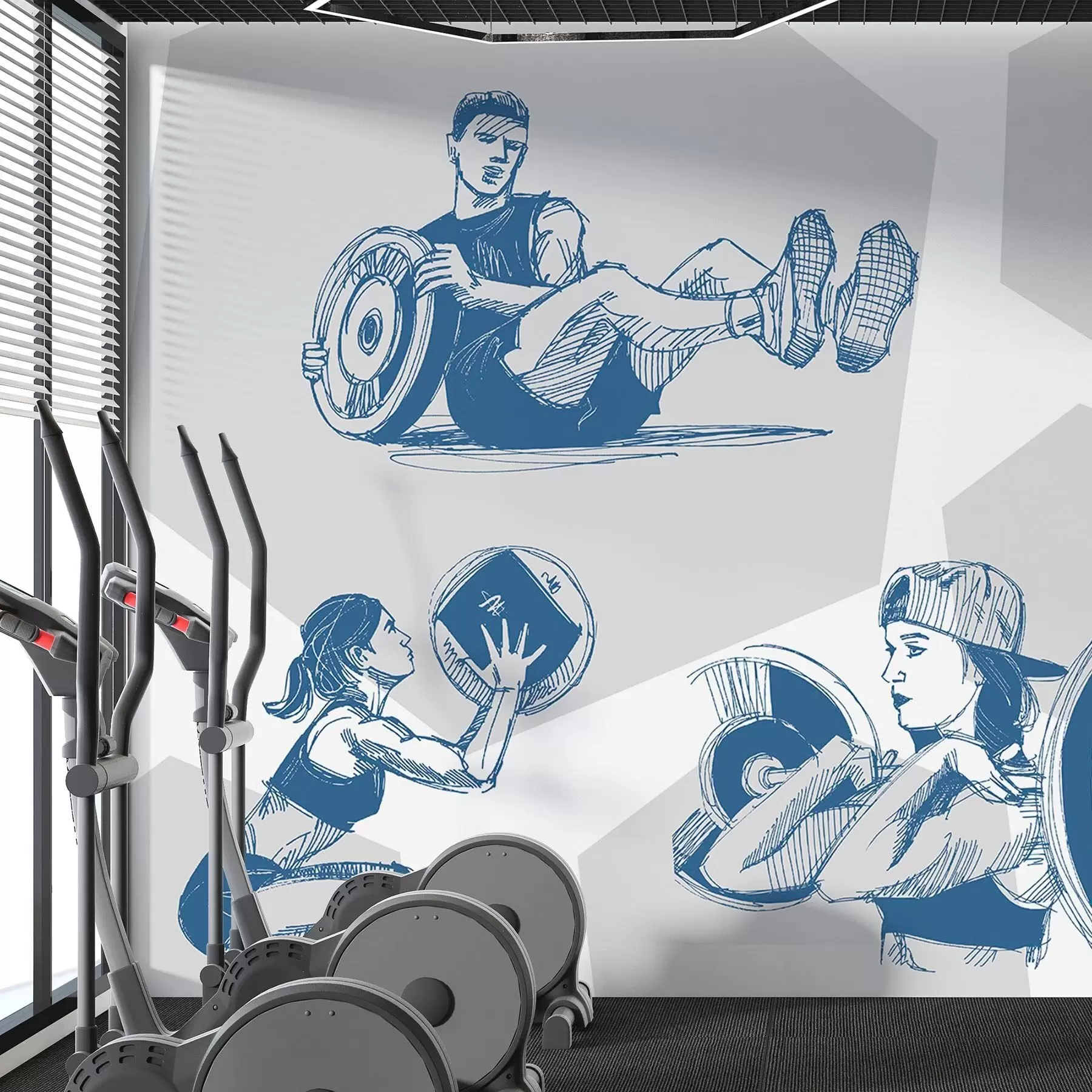 wall murals Athletes w04909