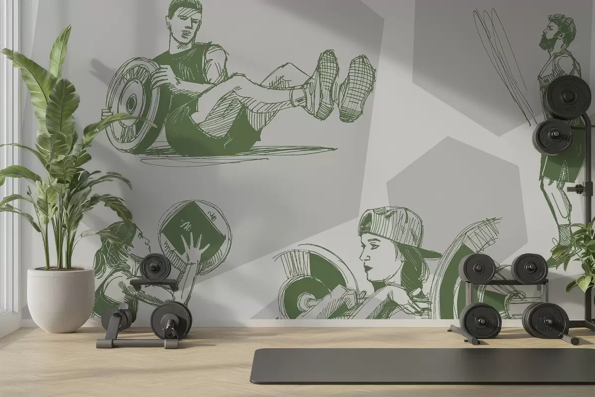 wall murals Athletes w04909v1