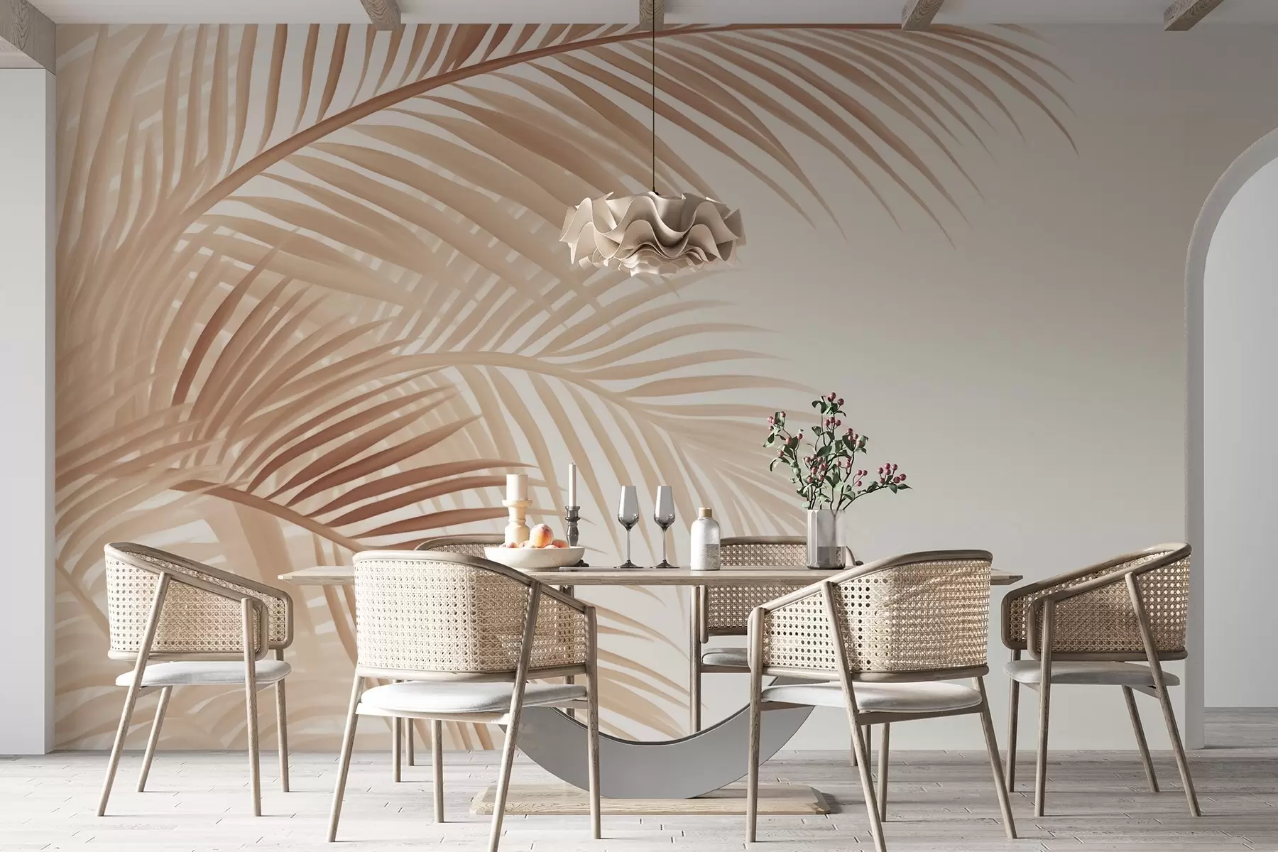 wall murals Fern leaves w04884