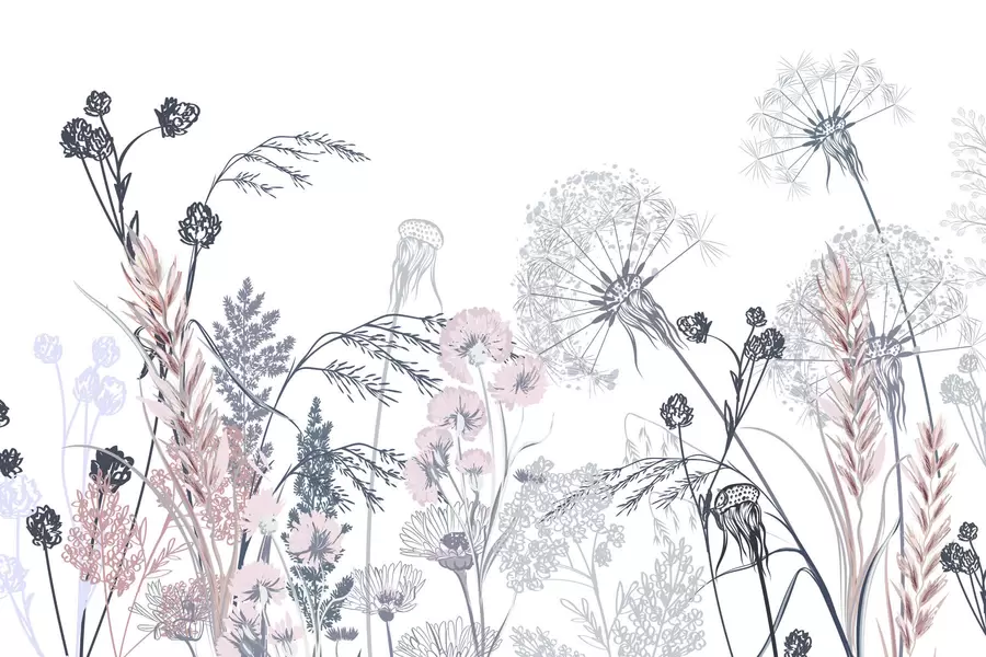 wall murals Wildflowers w04943