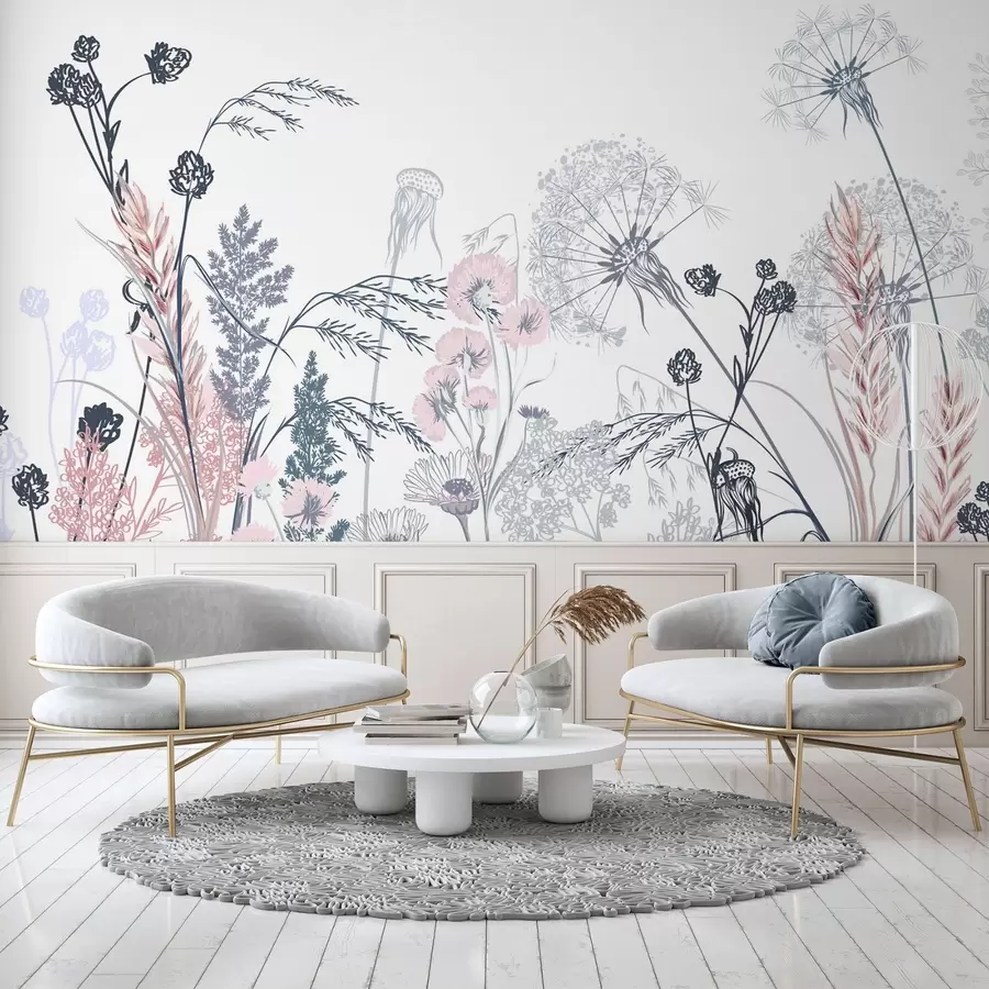 wall murals Wildflowers w04943