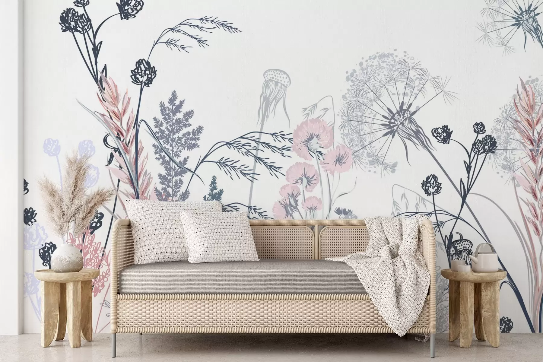 wall murals Wildflowers w04943