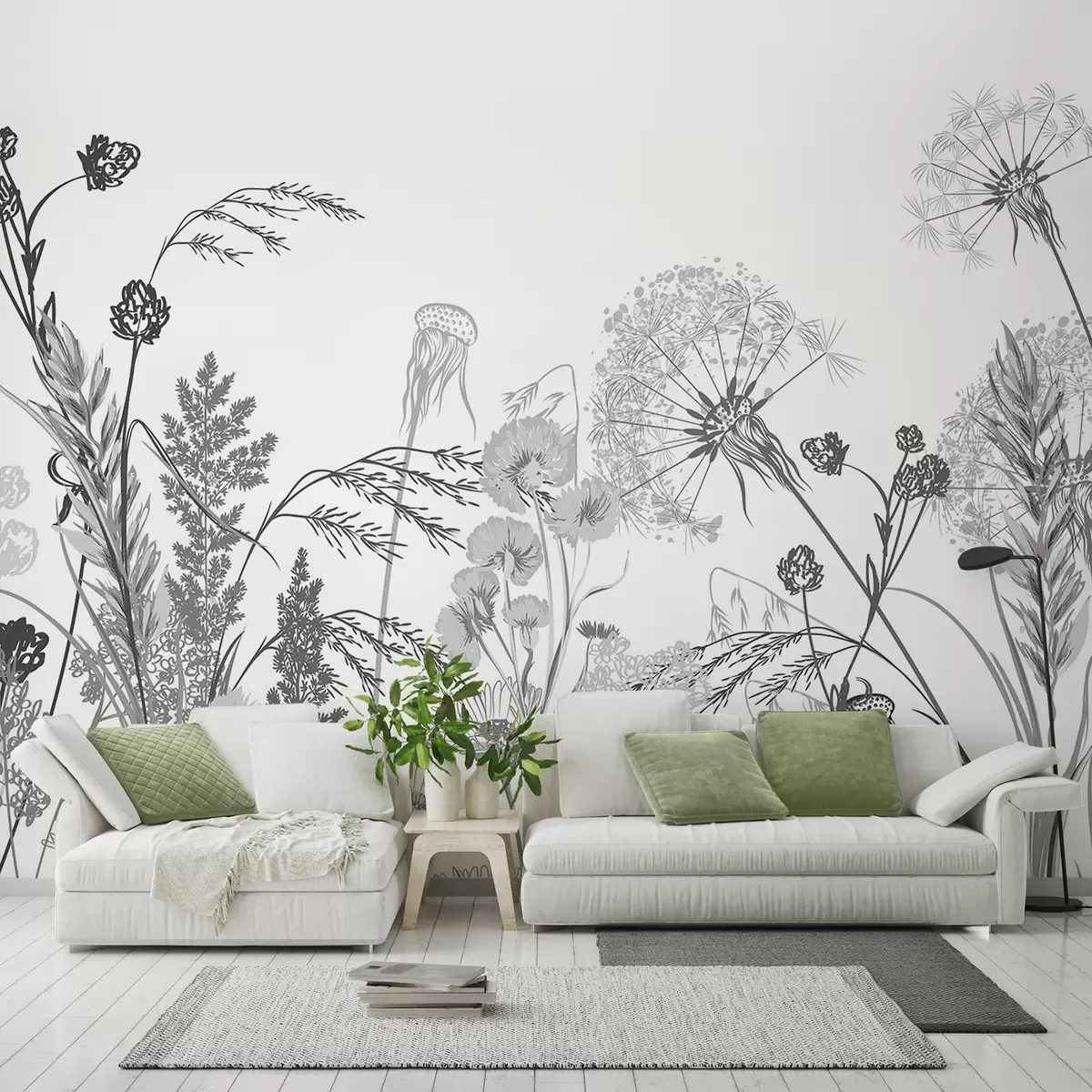 wall murals Wildflowers w04943v3