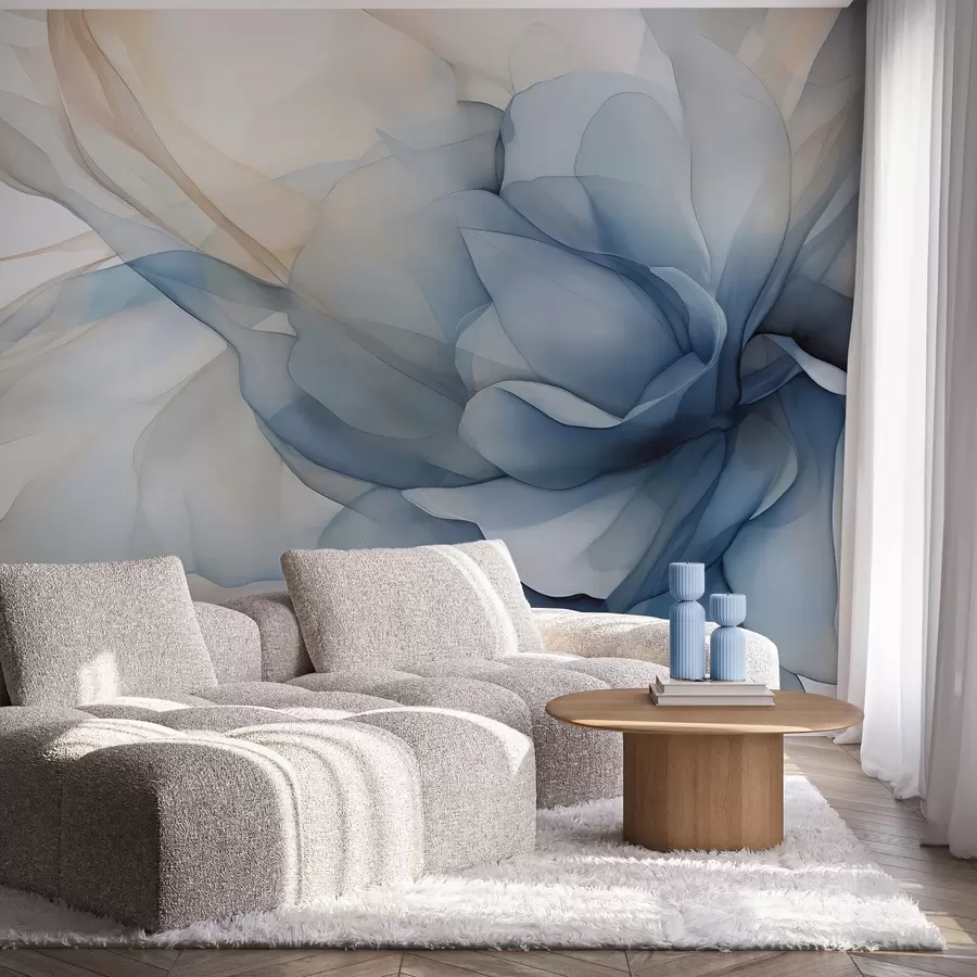 wall murals Delicate floral veil w04944