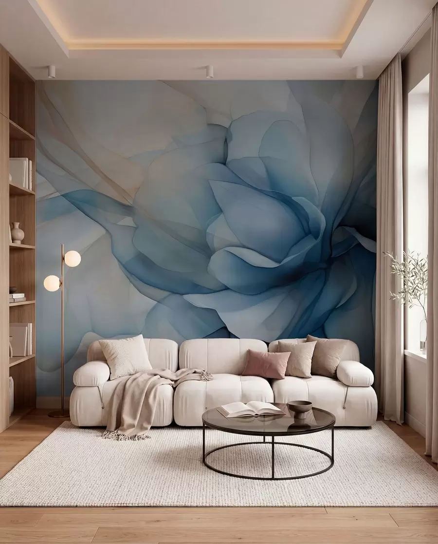 wall murals Delicate floral veil w04944