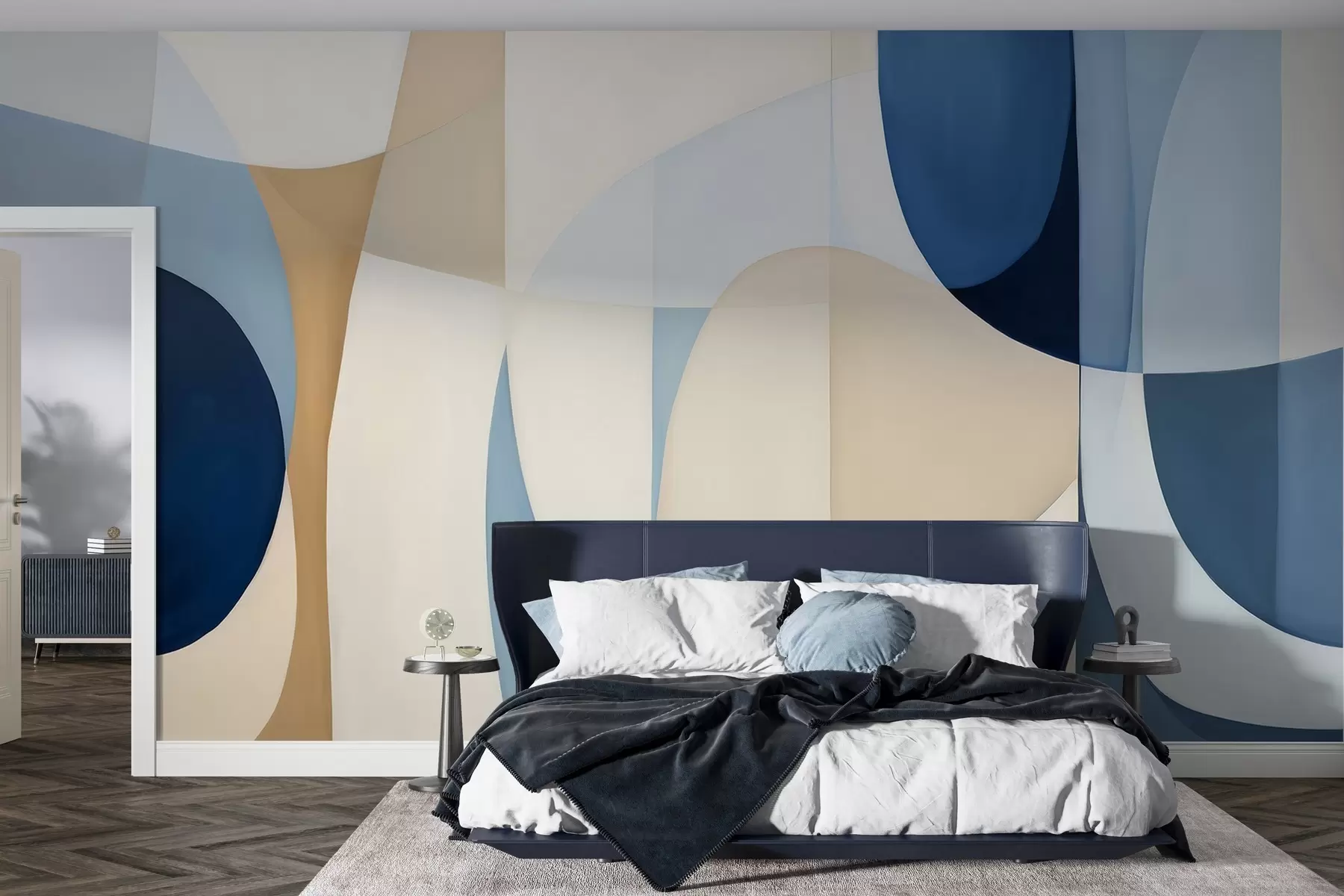 wall murals Watercolor geometry w04837