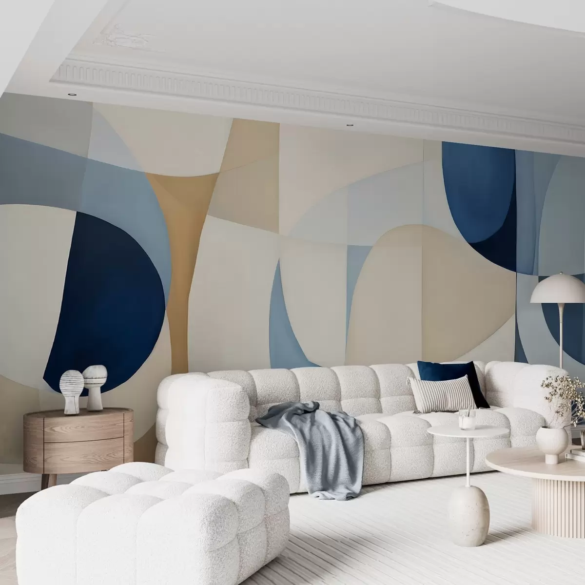 wall murals Watercolor geometry w04837