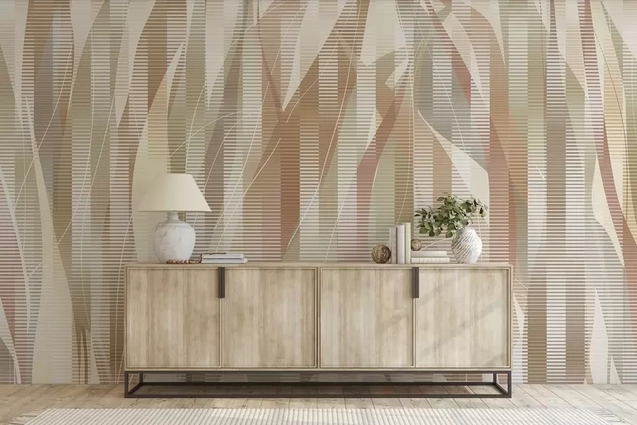 wall murals Intertwining elements w04945