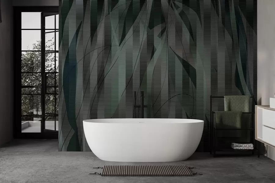 wall murals Intertwining elements w04945v2