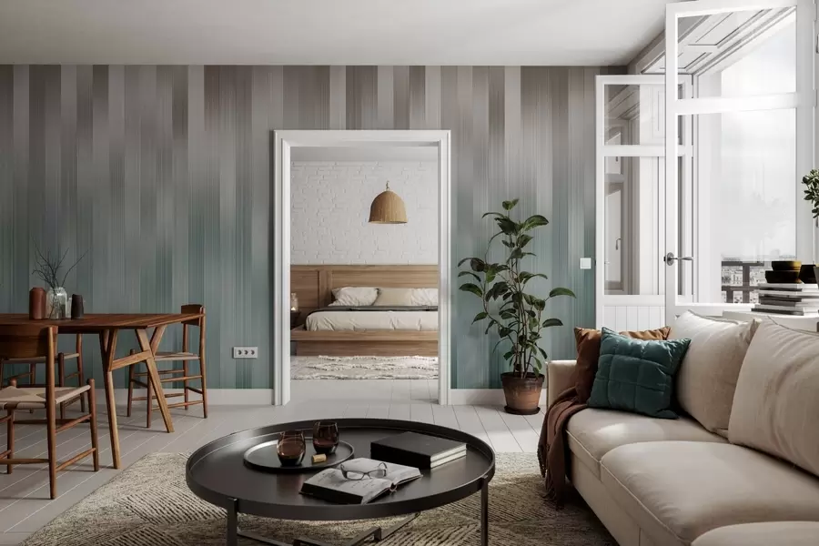 wall murals Harmony of vertical lines w04952