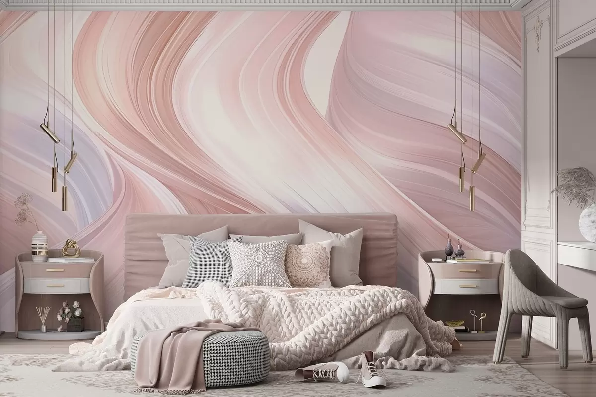 wall murals Abstract. Wavy lines w04916