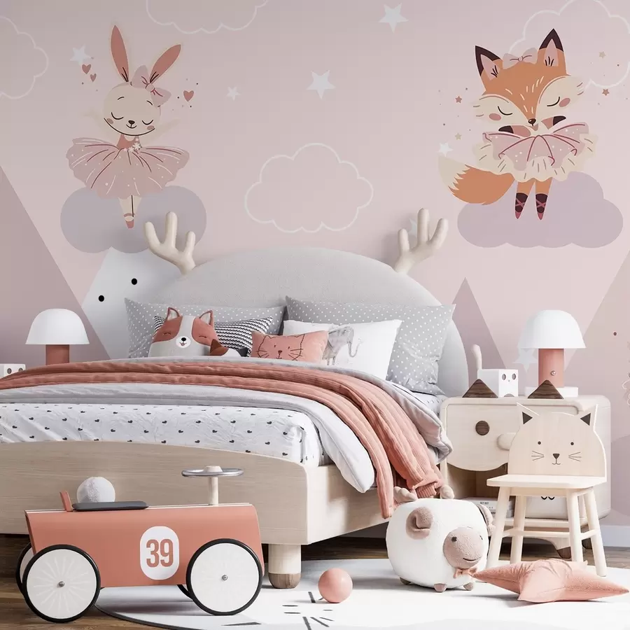 wall murals Animal ballerinas w04929