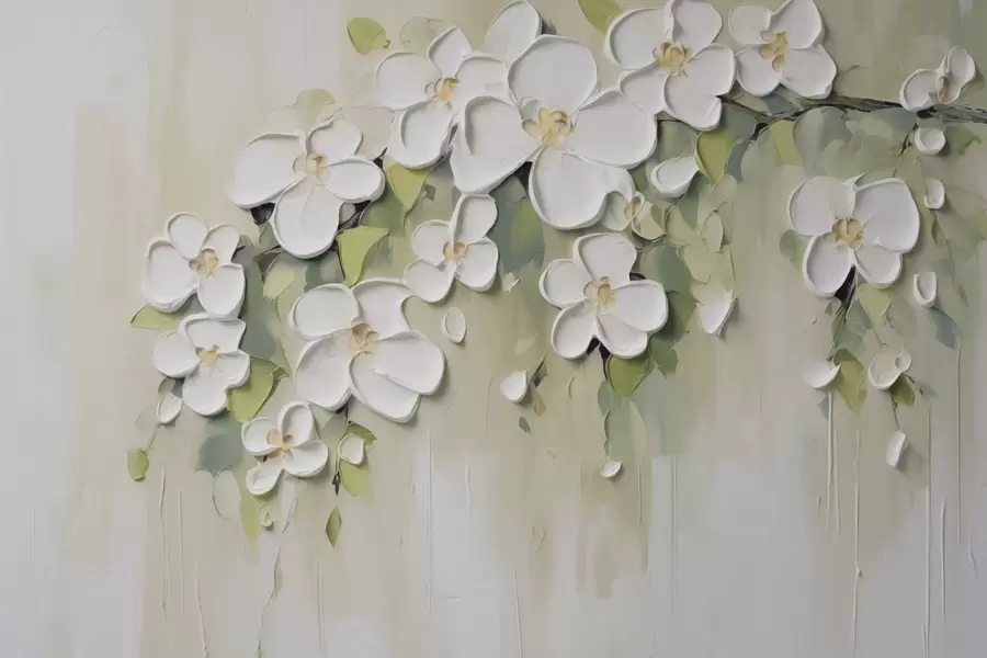 wall murals A branch with flowers w04978