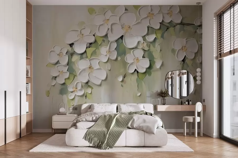 wall murals A branch with flowers w04978