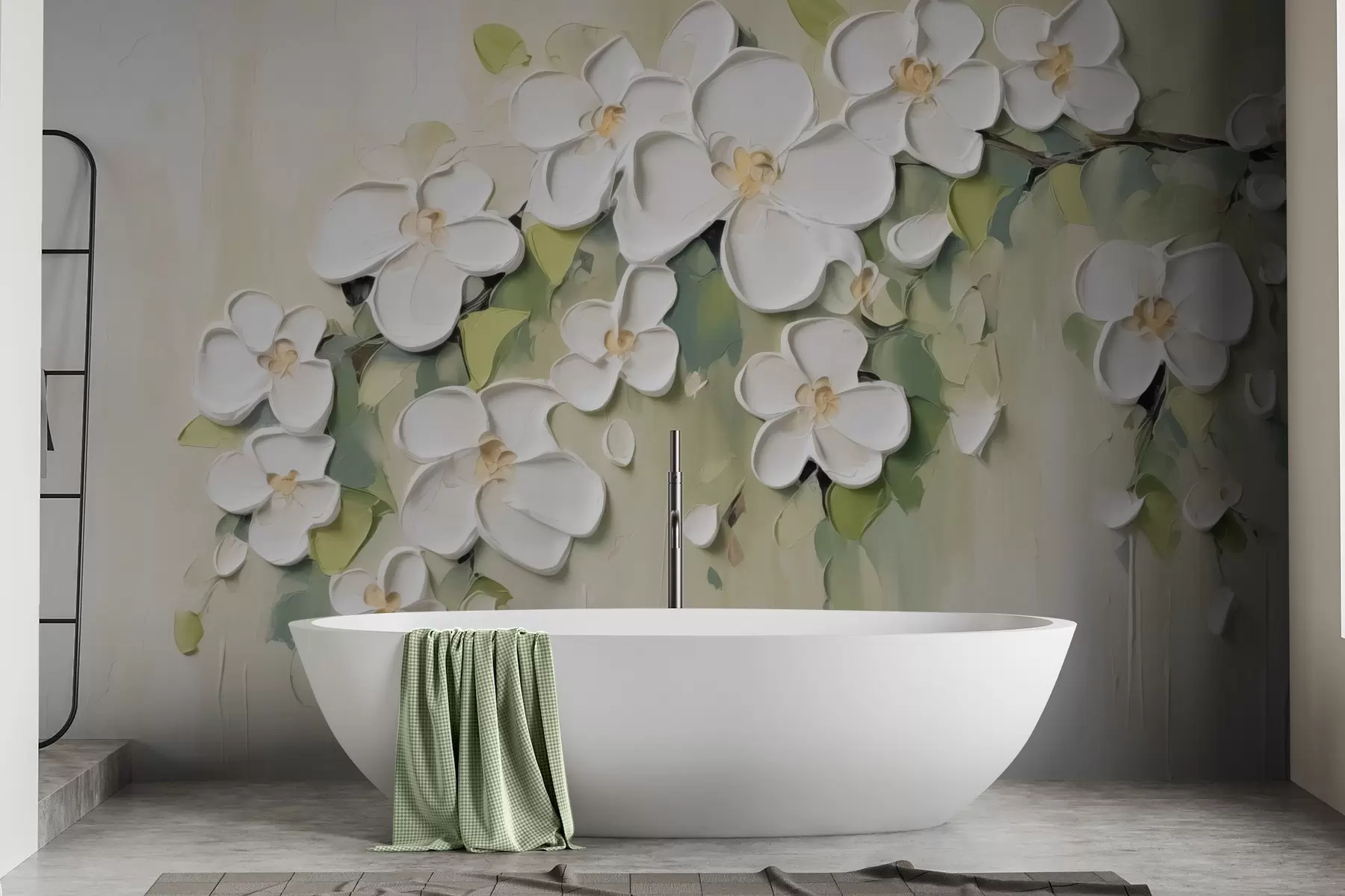 wall murals A branch with flowers w04978