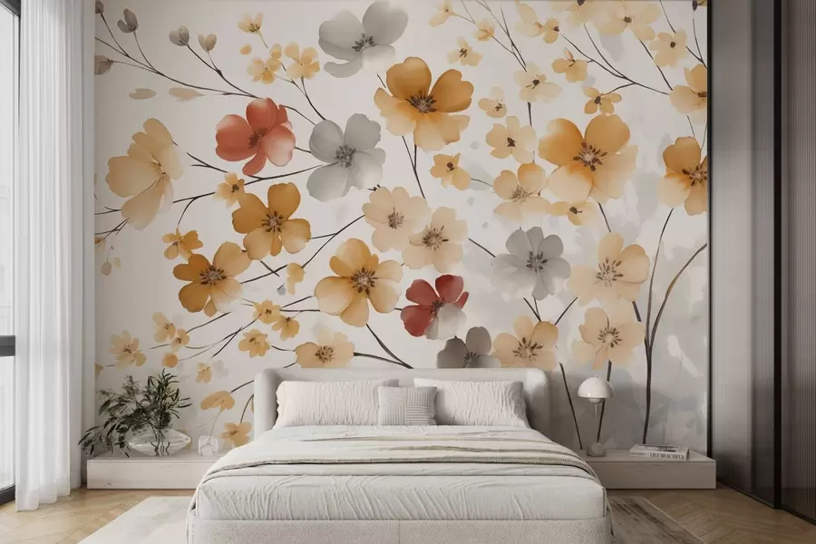 wall murals Wildflowers w04980