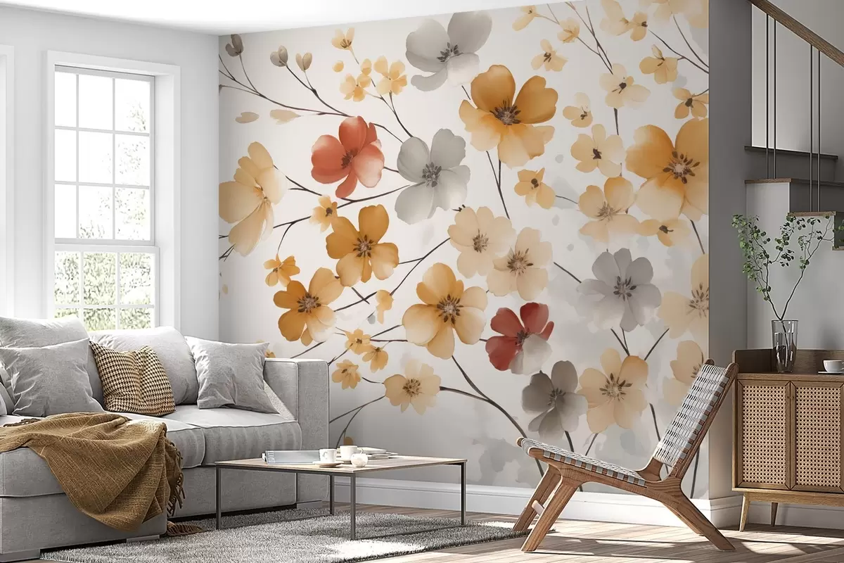 wall murals Wildflowers w04980