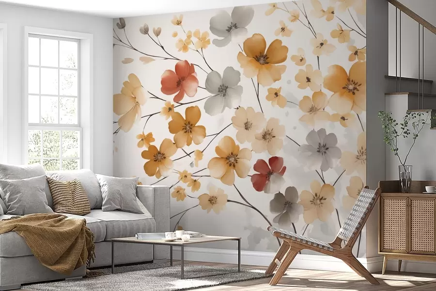 wall murals Wildflowers w04980