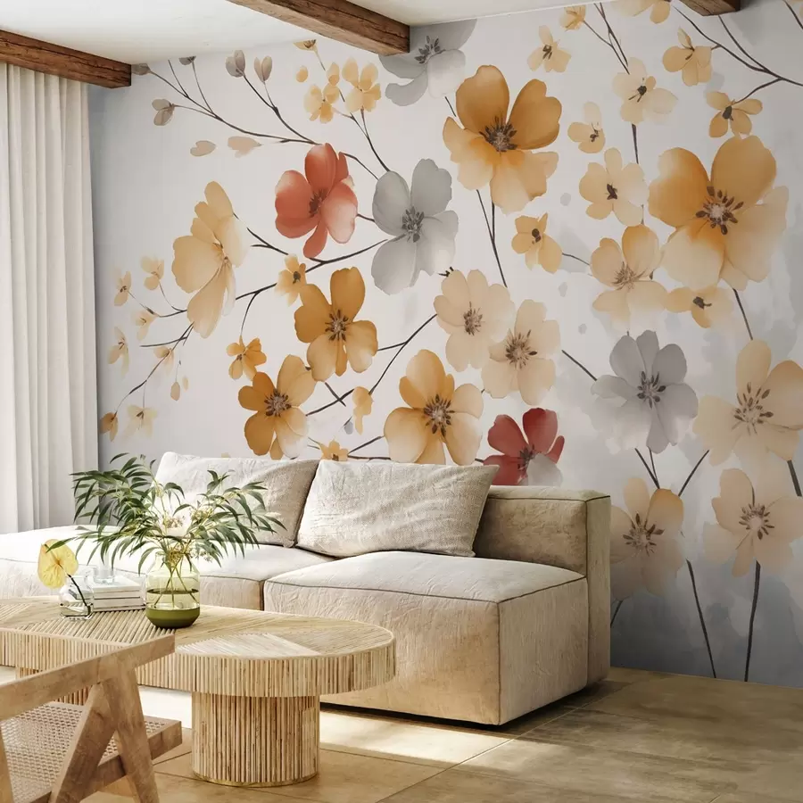 wall murals Wildflowers w04980