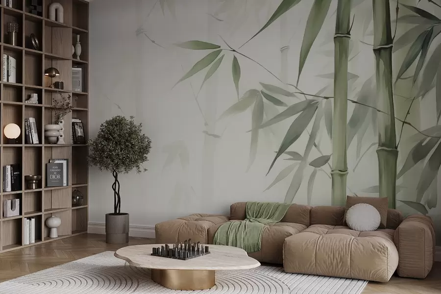 wall murals Bamboo w04981