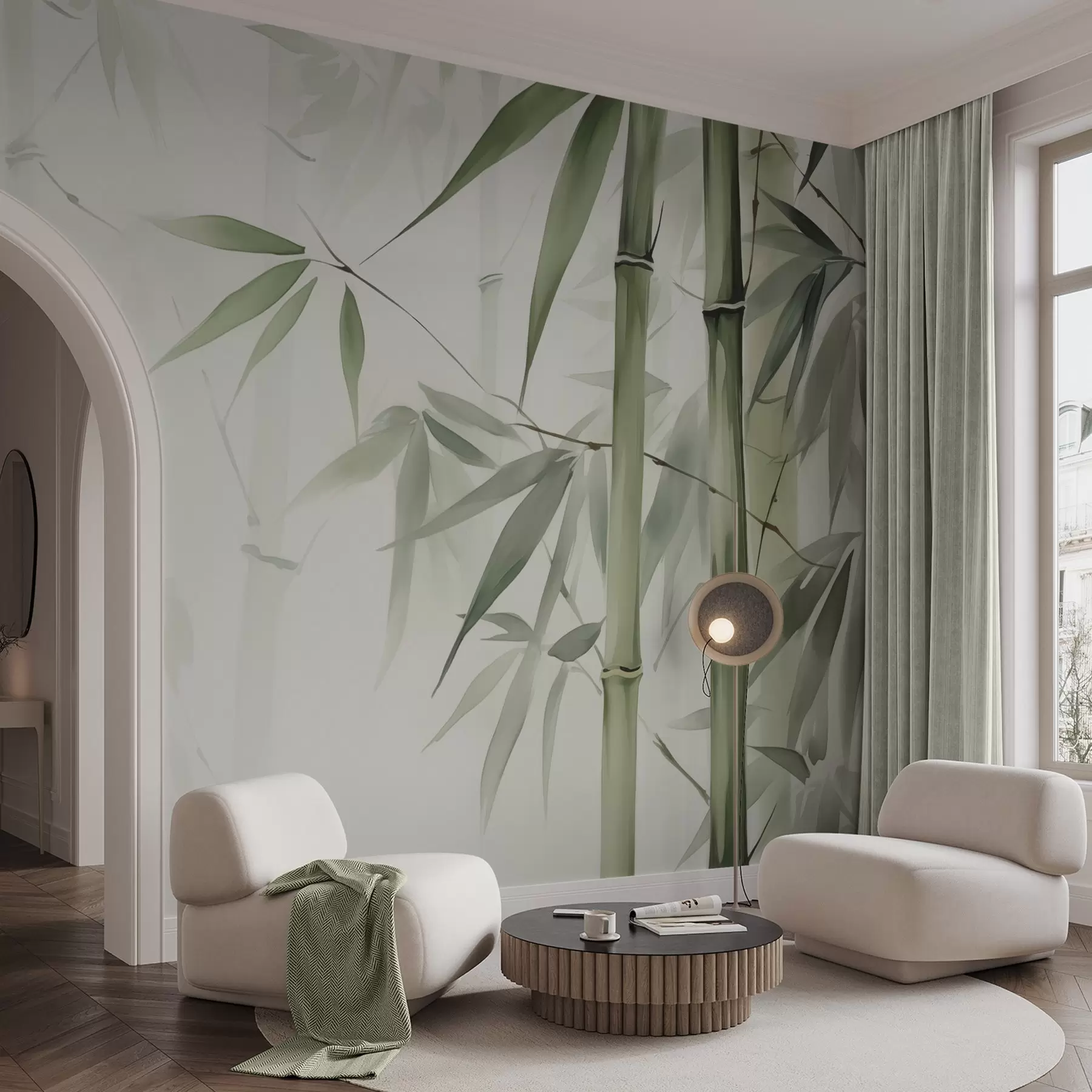 wall murals Bamboo w04981