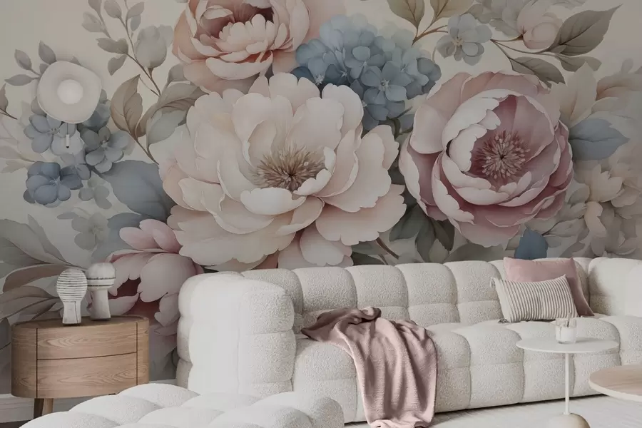 wall murals Delicate flowers w04982