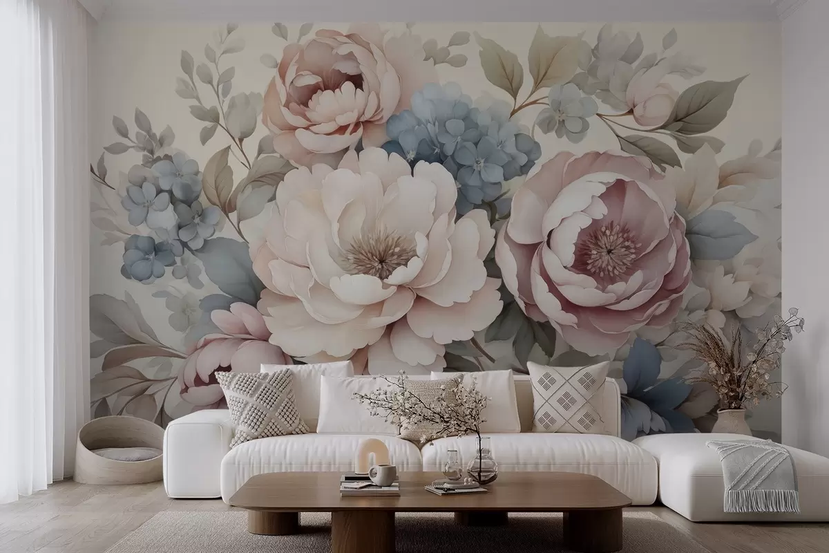 wall murals Delicate flowers w04982