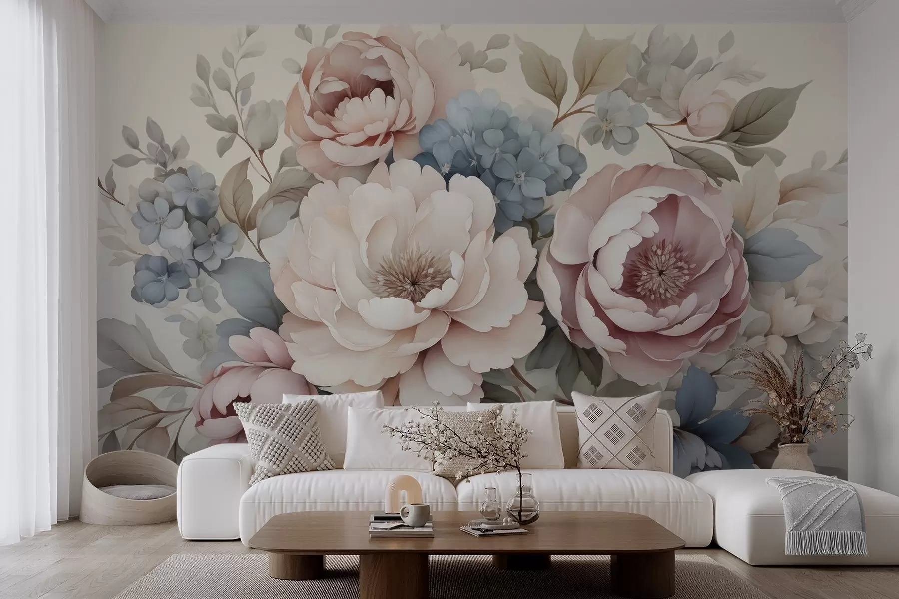 wall murals Delicate flowers w04982